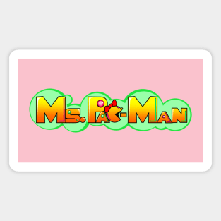 Modern Ms. Pac-Man Logo Magnet